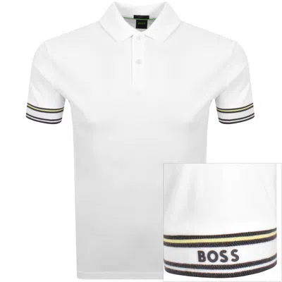 Boss Athleisure Boss Zone Polo T Shirt White
