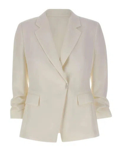 Boss Black Chic Mini Jacket For Women - Ss26 Collection In White