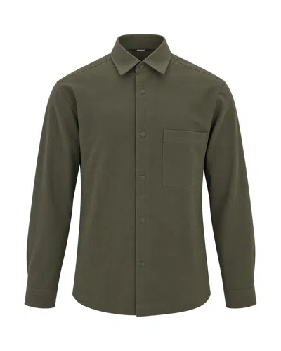 Boss Black Men's Stretch Jersey T-shirt In Open Green
