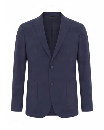 Boss Black Men's Tailored Two-button Blazer In Dark Blue