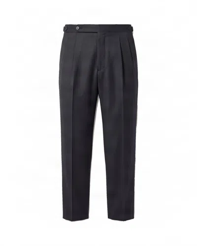 Boss Black Pleated Tapered Trousers