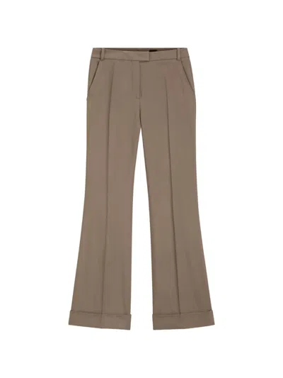 Boss Black Women's Tailored Wide-leg Trousers In Beige