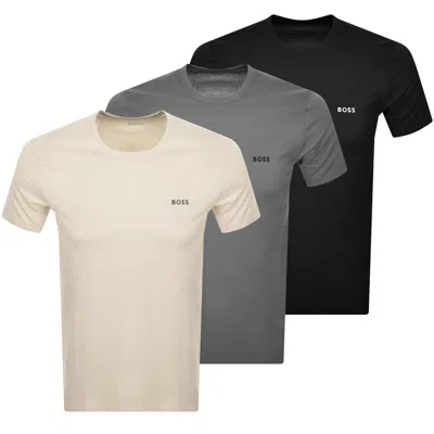 Boss Business Boss 3 Pack Crew Neck T Shirts In Black