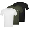 Hugo Boss Boss 3 Pack Crew Neck T Shirts In Black