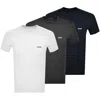Hugo Boss Boss 3 Pack Crew Neck T Shirts In Grey