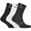 BOSS BUSINESS BOSS 3 PACK QUARTER LENGTH RIB SOCKS