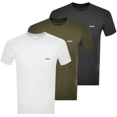 Hugo Boss Logo-print Cotton T-shirt In White