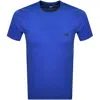 Hugo Boss Boss Loungewear Waffle T Shirt Blue In Blue
