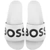 BOSS BUSINESS BOSS ARYEH SLIDERS WHITE