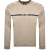 Hugo Boss Boss Authentic Sweatshirt Light Beige In Beige