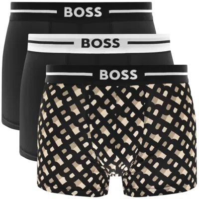 Boss Business Boss Bodywear 3 Pack Trunks Black