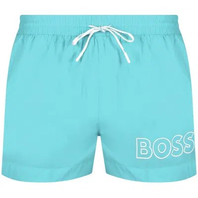 Boss Business Boss Bodywear Mooneye Swim Shorts Blue