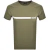 BOSS BUSINESS BOSS SLIM FIT T SHIRT KHAKI