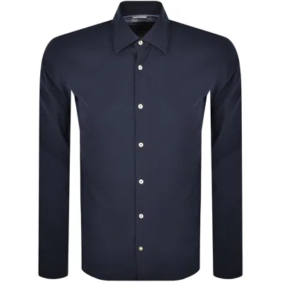 Hugo Boss Boss C Hal Kent C4 Long Sleeved Shirt Navy