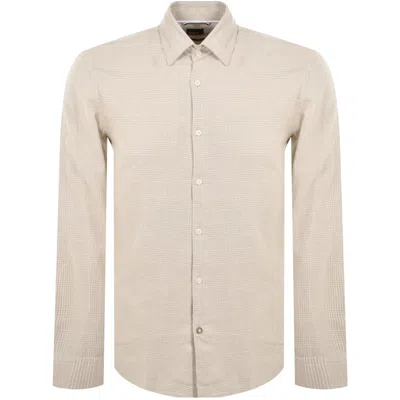 Boss Business Boss C Hal Long Sleeved Shirt Beige