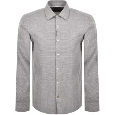Hugo Boss Boss C Hal Long Sleeved Shirt Grey