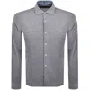 Hugo Boss Boss C Hal Spread Long Sleeved Shirt Blue In Blue