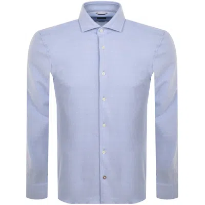Hugo Boss Boss C Hal Spread Long Sleeved Shirt Blue