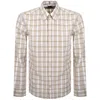 Hugo Boss Boss C Liam Bd Long Sleeved Shirt Beige In Beige