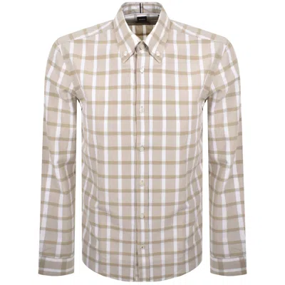 Hugo Boss Boss C Liam Bd Long Sleeved Shirt Beige