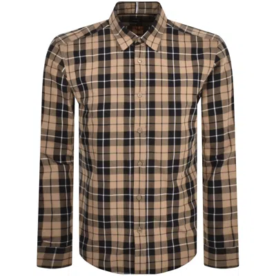 Hugo Boss Boss C Liam Long Sleeve Shirt Brown