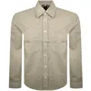 Hugo Boss Boss C Owen Twill Shirt Beige In Beige