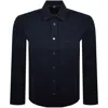 Hugo Boss Boss C Owen Twill Shirt Navy In Navy