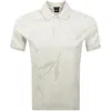 Hugo Boss Boss C Parris 13 Polo T Shirt Open White In Beige