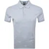 Hugo Boss Boss C Prout Monogram Polo T Shirt Blue In Blue