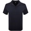 Hugo Boss Boss C Pye 11 Terrycloth Polo Navy In Navy
