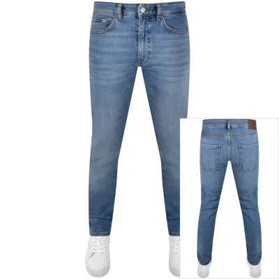 Hugo Boss Boss Delaware Slim Fit Jeans Light Wash Blue