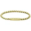 Hugo Boss Boss Doran Braided Chain Bracelet Gold In Gold