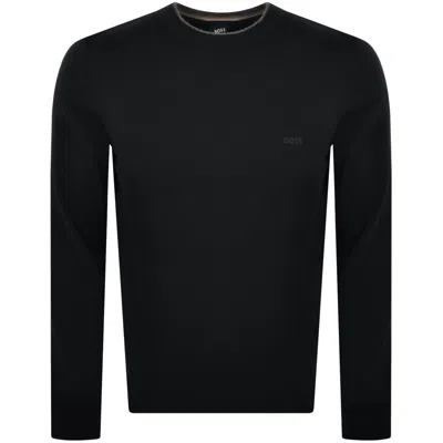 HUGO BOSS BOSS EBACIO KNIT JUMPER BLACK