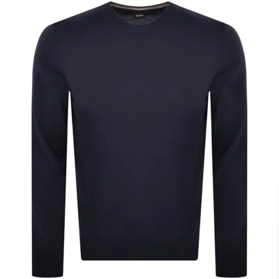 Boss Business Boss Ebello P Knit Jumper Navy