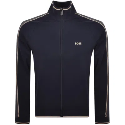 Hugo Boss Boss Full Zip Tracksuit Jacket Dark Blue