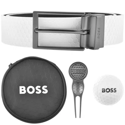 Boss Business Boss Golf Ball Marker And Belt Set In White