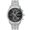 Hugo Boss Boss Grand Prix Watch Silver In Silver