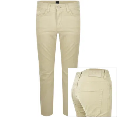 Hugo Boss Boss H Delaware Slim Fit Jeans Beige