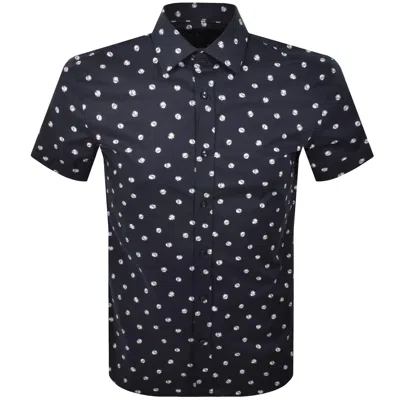 Hugo Boss Boss H Hank Kent Shirt Navy In Black