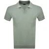 Hugo Boss Boss H Jianluca Knit T Shirt Green In Green