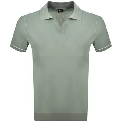 HUGO BOSS BOSS H JIANLUCA KNIT POLO GREEN