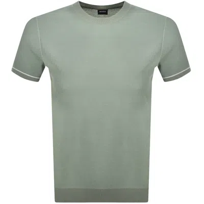 Hugo Boss Boss H Jianluca Knit T Shirt Green