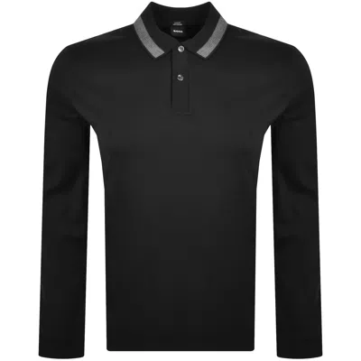 Hugo Boss Boss H Pleins Slim Fit Polo T Shirt Black