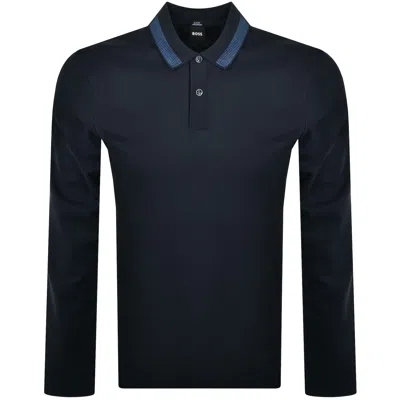 Hugo Boss Boss H Pleins Slim Fit Polo T Shirt Navy
