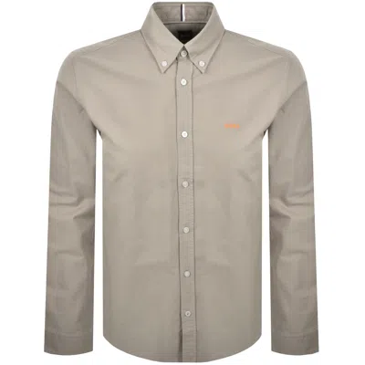 Hugo Boss Boss H Roan Long Sleeve Shirt Beige