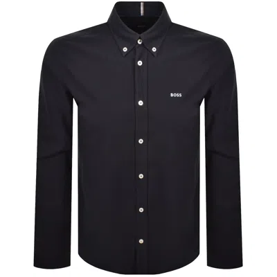 Hugo Boss Boss H Roan Long Sleeve Shirt Navy