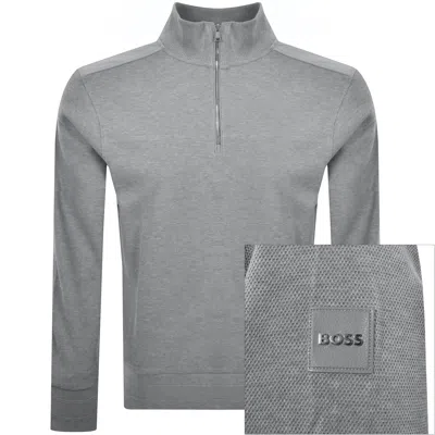 Hugo Boss Boss H Sidney 59 Quarter Zip Sweatshirt Grey