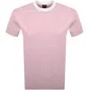 Hugo Boss Boss H Tessler 199 Jersey T Shirt Pink In Pink