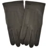 Hugo Boss Boss Hainz Me Leather Gloves Brown In Brown