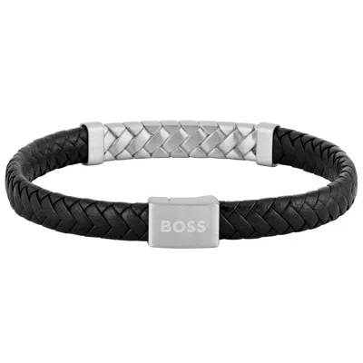 Hugo Boss Boss Herringbone Bracelet Black